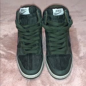 Nike Women “dunk sky hi” leather athletic